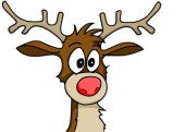 Pin the nose on Rudolph